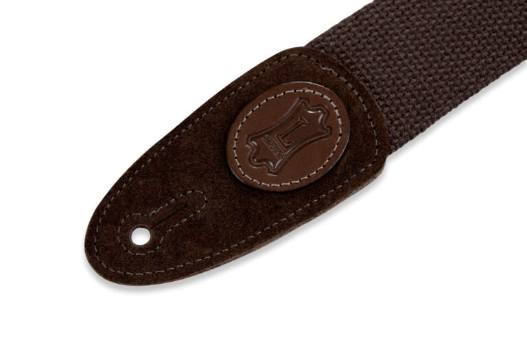 2" Wide Brown Cotton Guitar Strap.