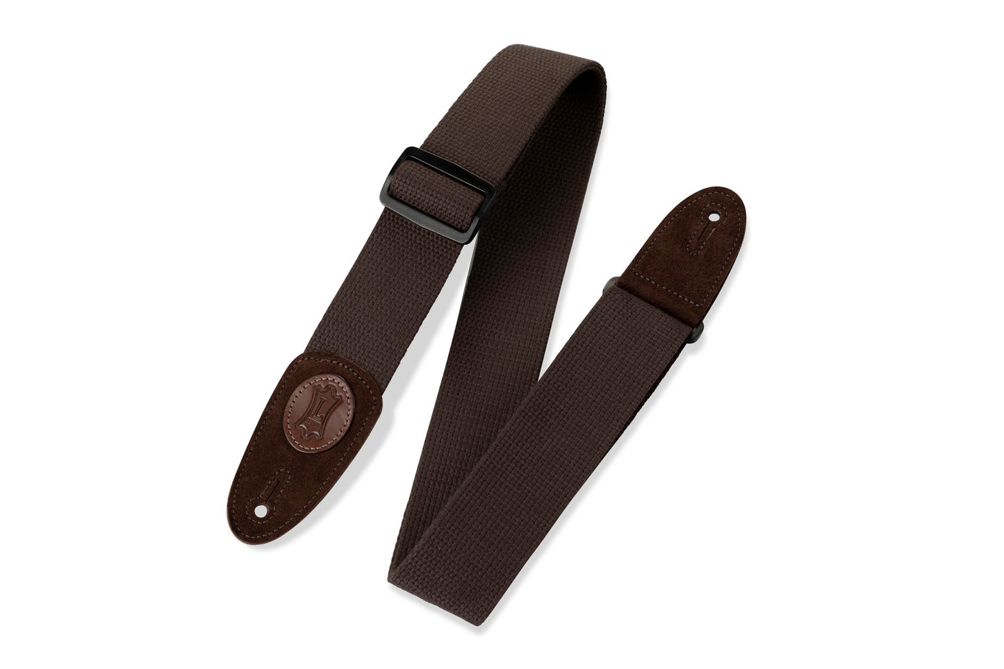 2" Wide Brown Cotton Guitar Strap.