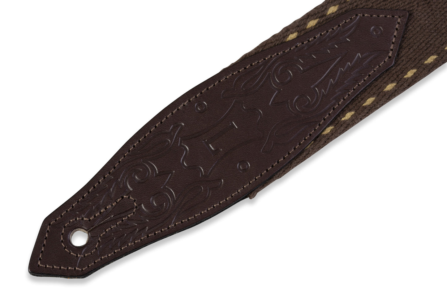 Levy's Leathers - MSSC80-BRN - 2" Wide Brown Cotton Guitar Strap