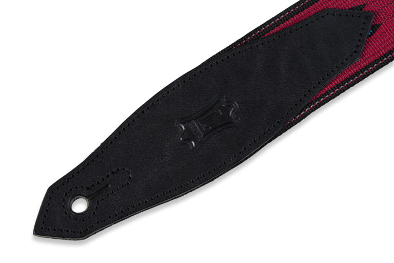 Levy's Leathers - MSSN80-RED - 2" Wide Red Woven Guitar Strap