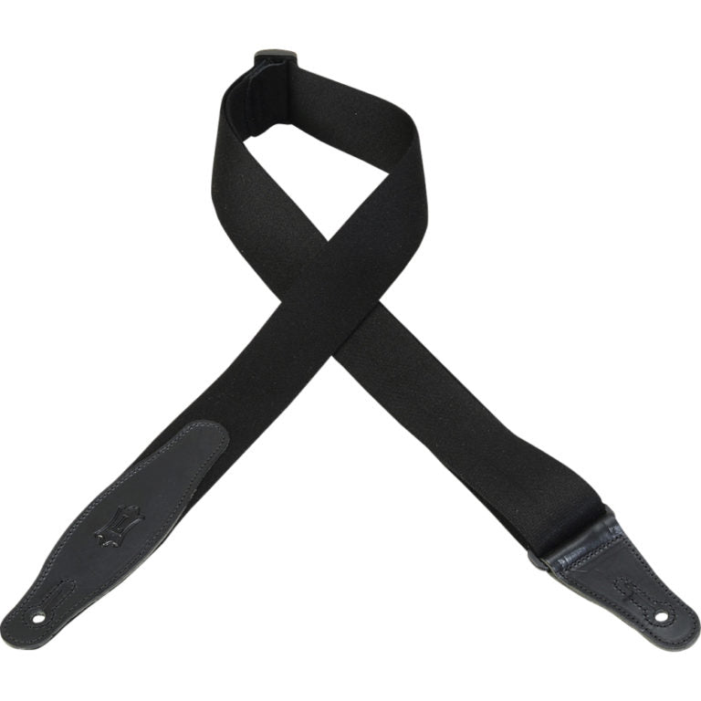 Levy's Leathers - MSSR80-BLK - 2" Wide Black Rayon Guitar Strap.