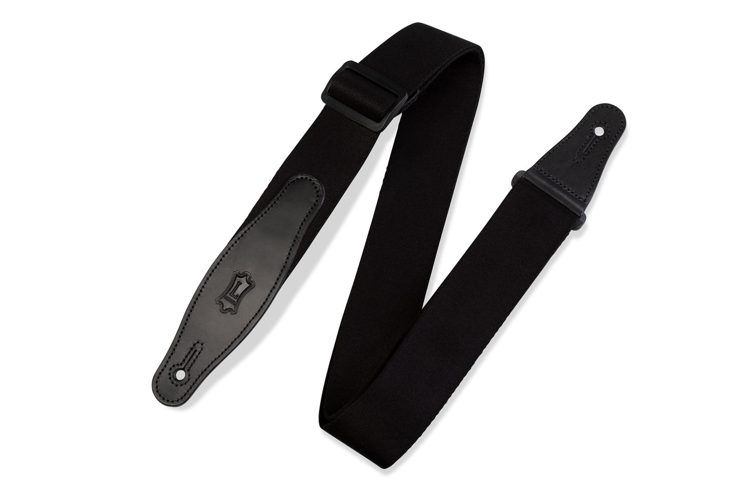 Levy's Leathers - MSSR80-BLK - 2" Wide Black Rayon Guitar Strap.