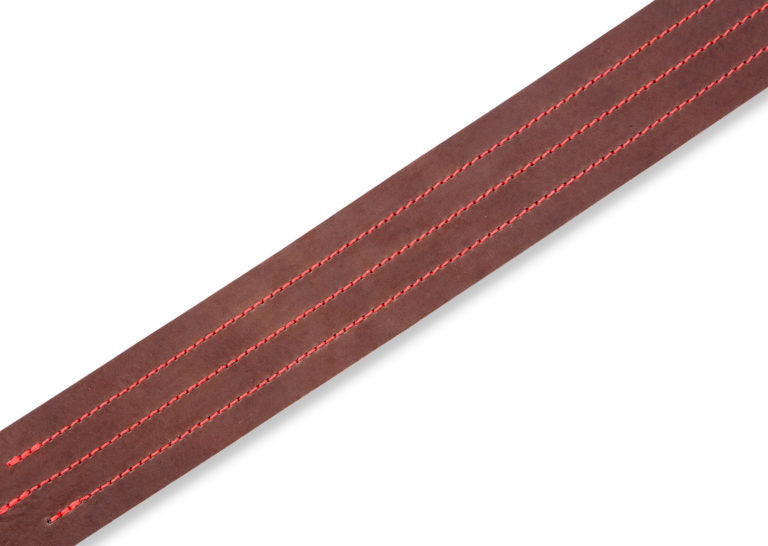 Levy's Leathers - MV217TS-BRN_RED Guitar Strap