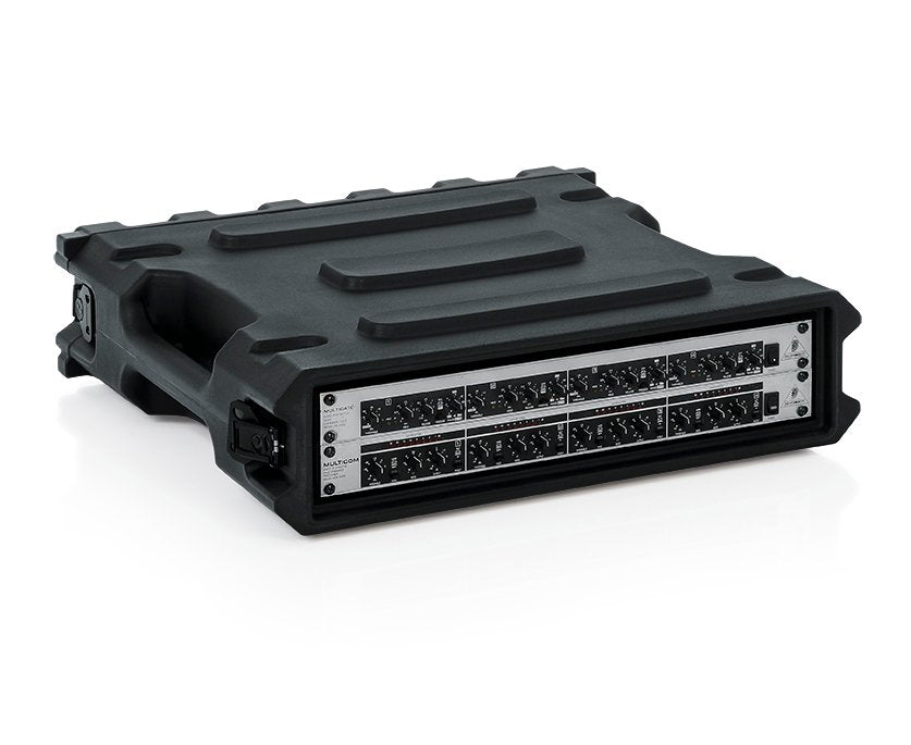 Pro-Series Molded Mil-Grade PE Rack Case; 2U, 19" Deep