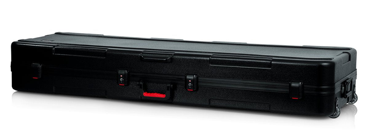 TSA Series ATA Molded Polyethylene Keyboard Case with Wheels for Extra Deep 88-note Keyboards