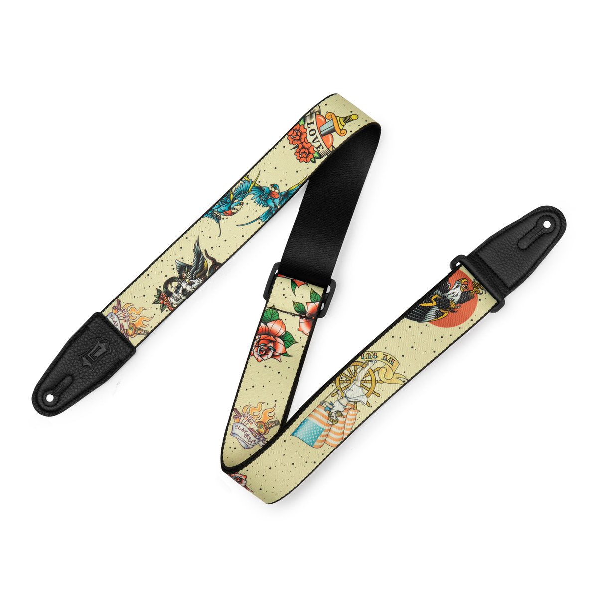 Levy's 2" Tattoo Series Poly Guitar Strap