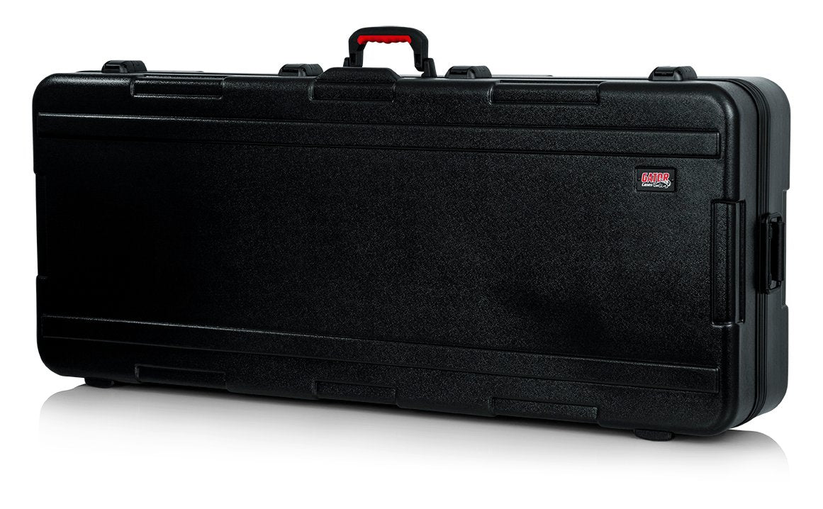 TSA Series ATA Molded Polyethylene Keyboard Case with Wheels for Extra Deep 76-note Keyboards