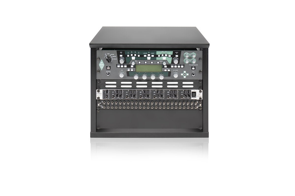Elite Furniture Series 8U Desktop Studio Rack in Standard Black Finish