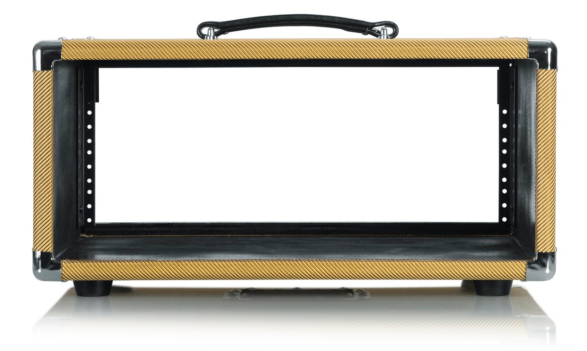 Vintage Amp Vibe Rack Case – 4U Tweed