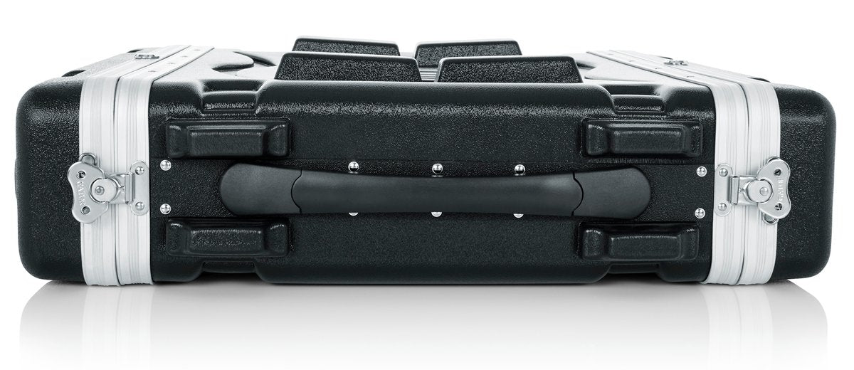 Molded PE Rack Case; Front, Rear Rails; 2U; 19" Deep; Locking