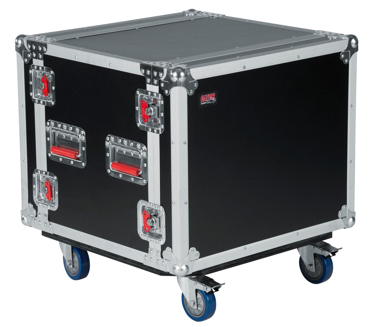 ATA Shock Wood Flight Rack Case; 8U; w/ Casters