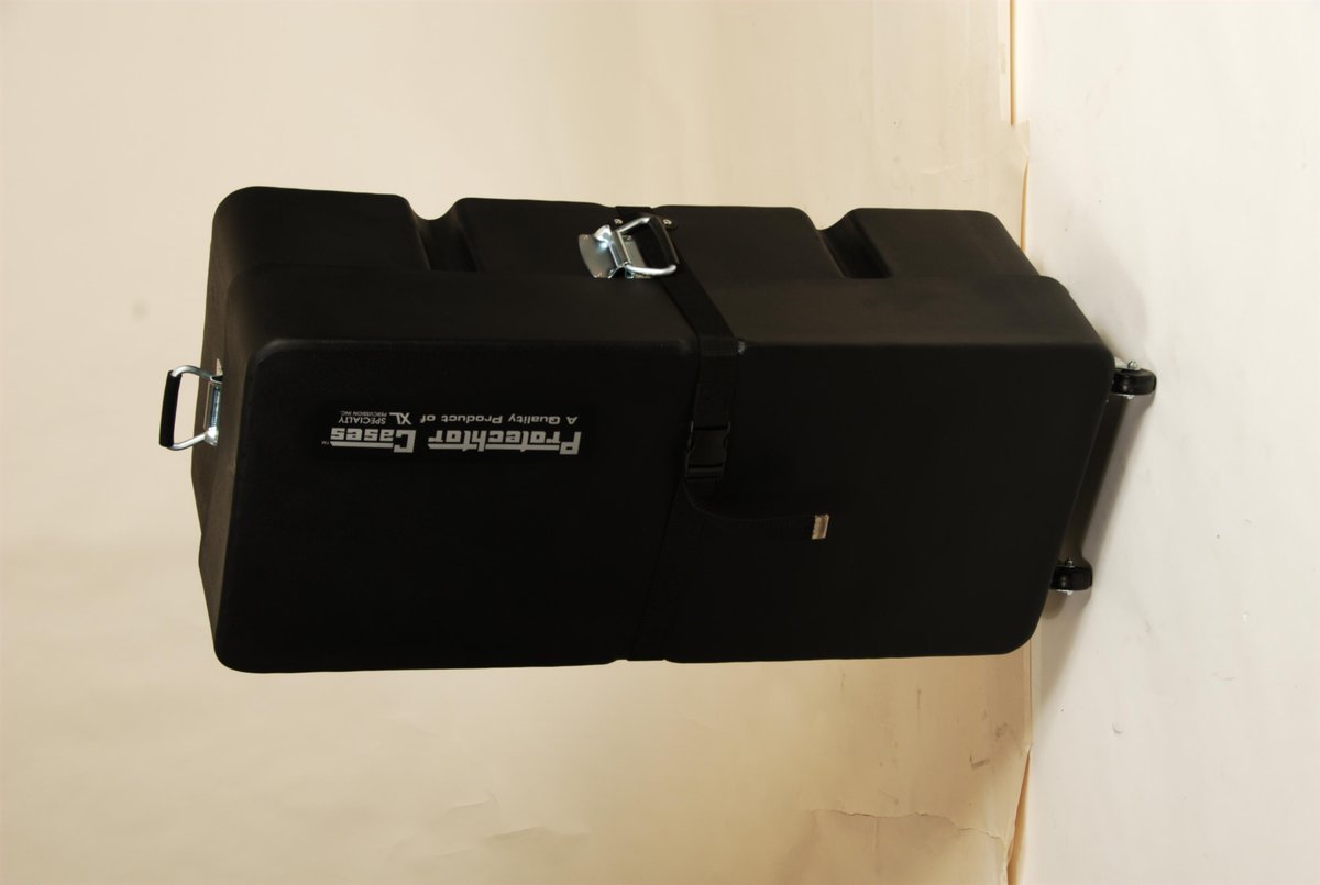 Molded PE Accessory Case; Upright w/ Wheels - 36"X16"X12"