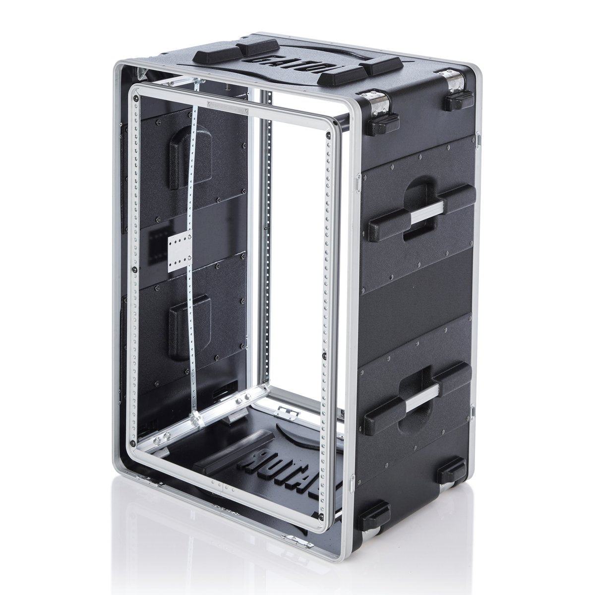 ATA Molded PE Shock Rack w/ Rubber Shock Suspension; 16U