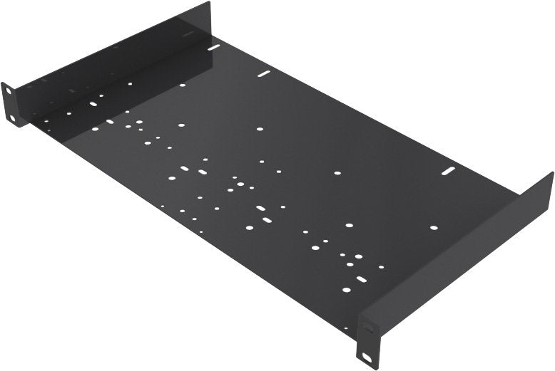 Gator Rackworks Shelf w/ Universal Hole Pattern to Accommodate Less than Rack Width Components; 25lb Weight Capacity; 1U