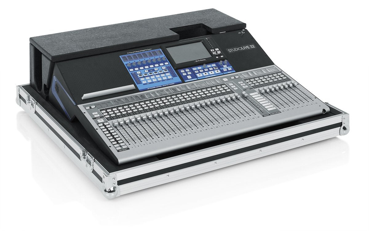 ATA Wood Flight Case for Presonus Studiolive 32 Series III Mixing Console with Doghouse Design