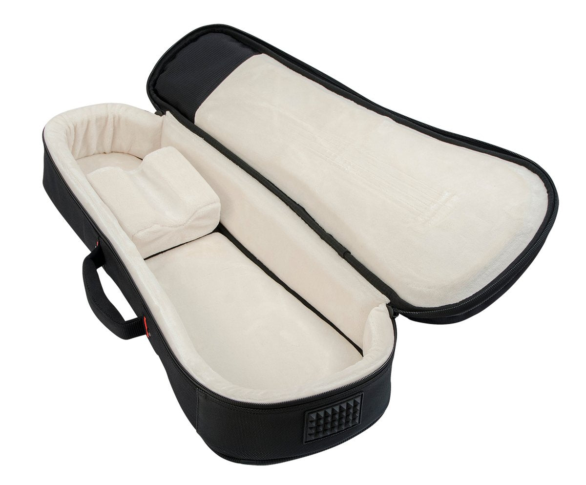 Pro-Go Series Concert Style Ukulele Bag with Micro Fleece Interior and Removable Backpack Straps