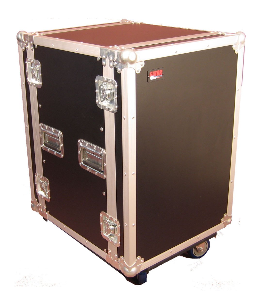 ATA Wood Flight Rack Case; 14U; 17" Deep; w/ Casters