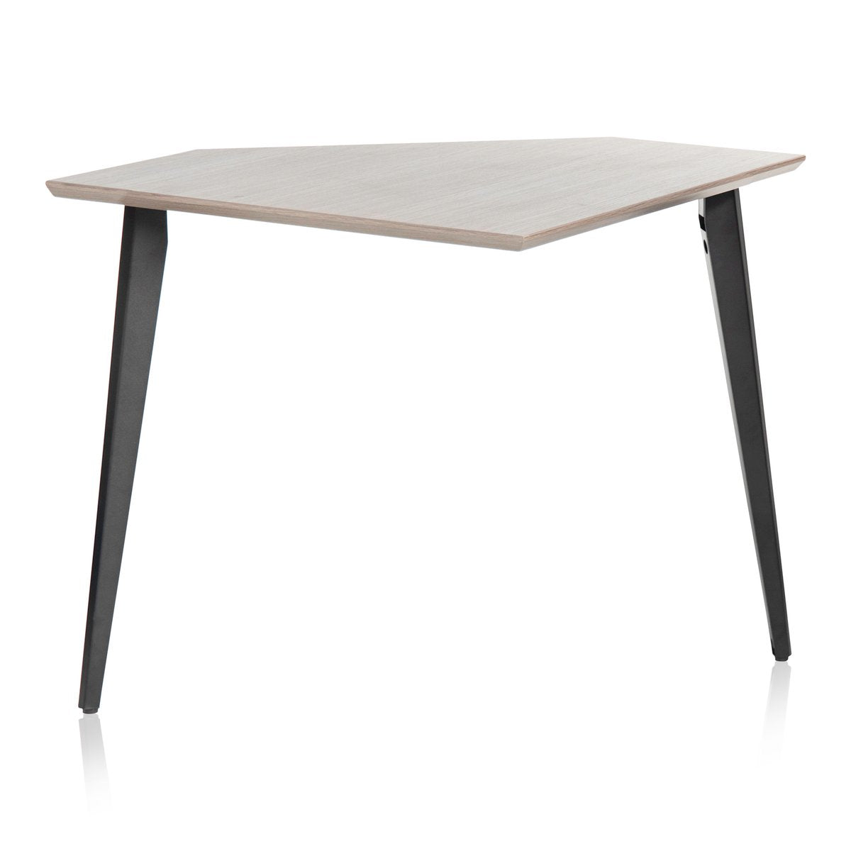 Elite Furniture Series Corner Desk Section in Driftwood Grey Finish