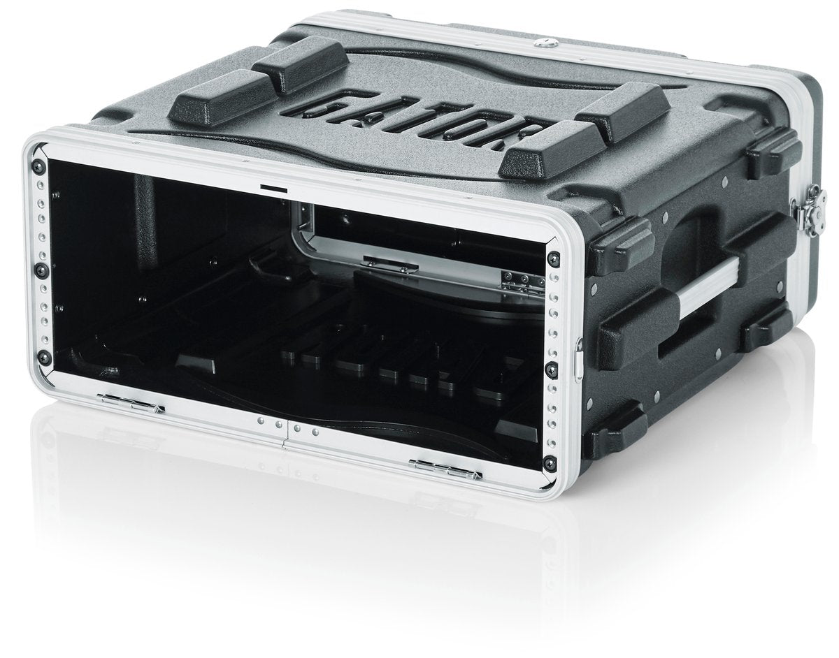 Molded PE Rack Case; Front, Rear Rails; 4U; 19" Deep; Locking