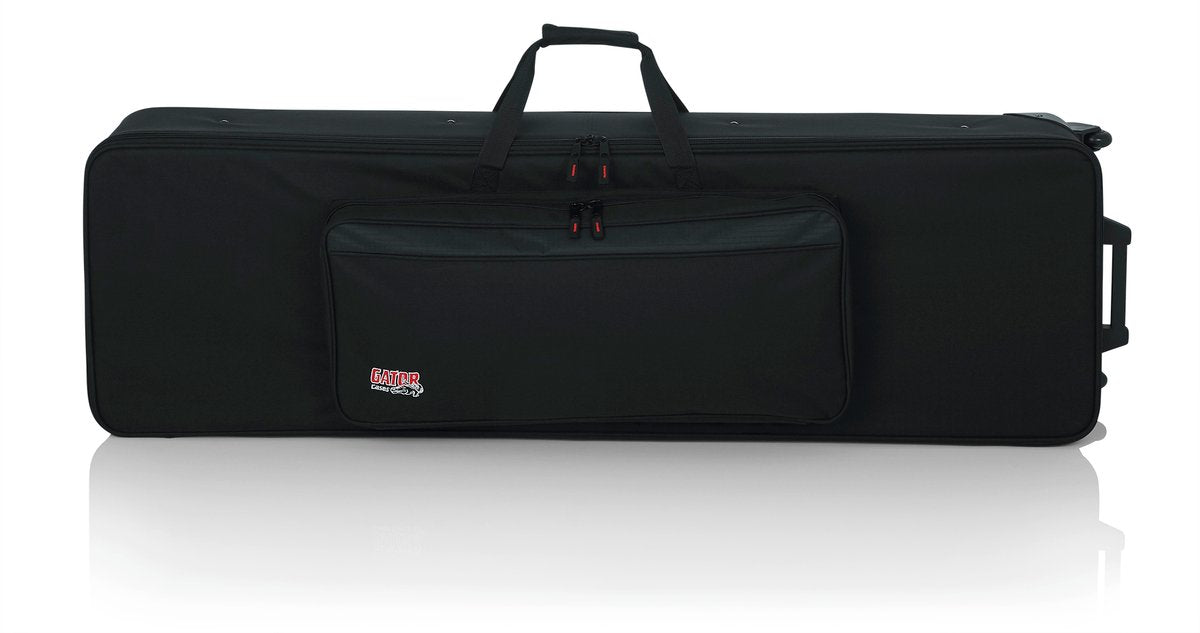 Rigid EPS Foam Lightweight Case w/ Wheels for 88-Note Keyboards; Reduced Depth