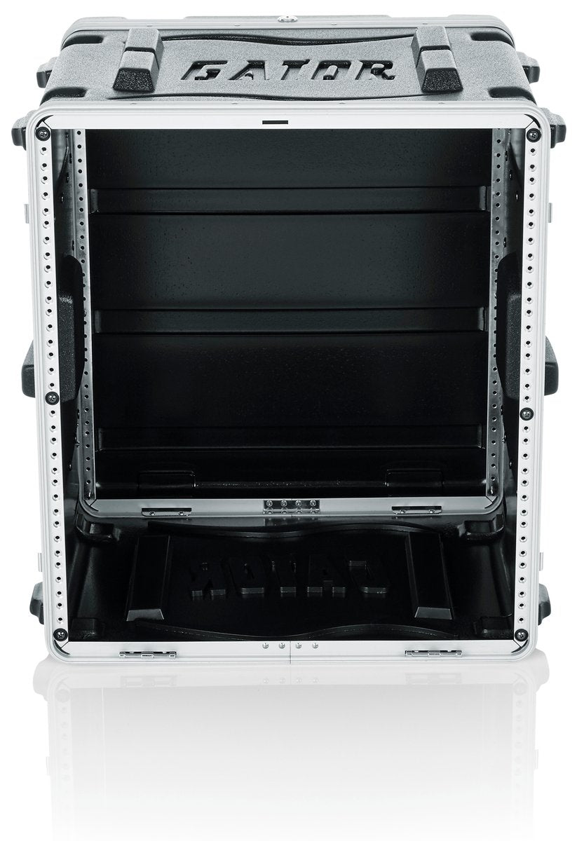Molded PE Rack Case; Front, Rear Rails; 12U; 19" Deep; Locking