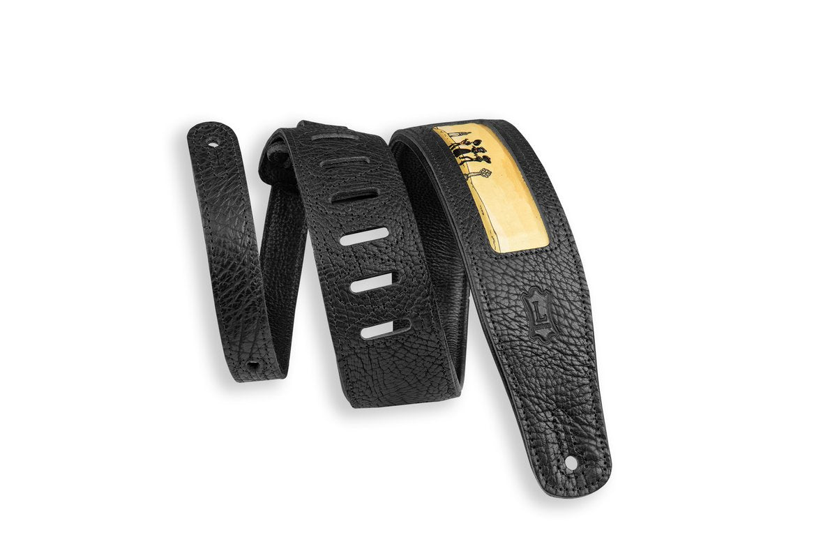 Levy's Calaca Black Leather 2.5"Strap Mariachi