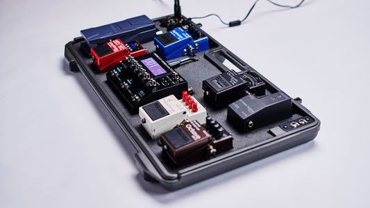 Designing an acoustic guitar pedalboard.