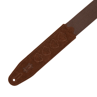 Levy's Leathers - MC2PH-BRN - 2" Brown Cotton Pick Holder Strap