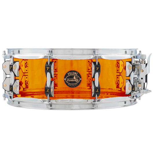 Tamburo VOLUME Series Seamless-Acrylic Snare Drum (14" x 6.5") - Orange