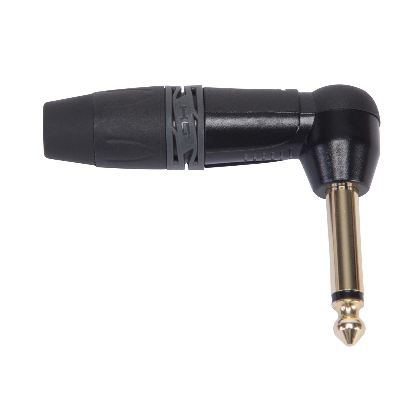 DieHard DHJ63MABK ONEHERO 1/4" Mono 90° angle jack plug (Black)