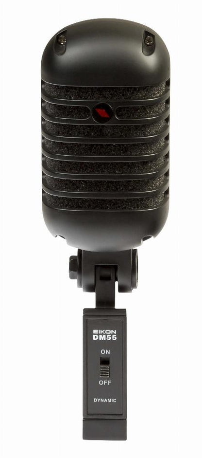 Eikon DM55V2BK Vintage Design Professional Vocal Dynamic Microphone (Satin Black)