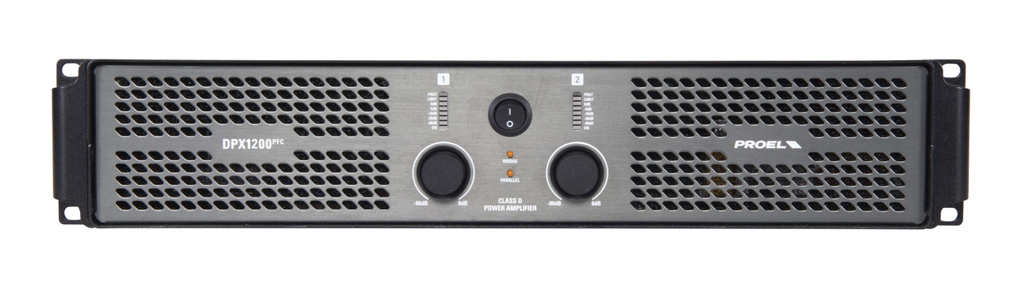 Proel DPX1200PPFC Class D Power Amplifier with SMPS and PFC