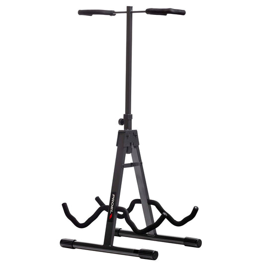 PROEL FC820 Double stand with neck protection collar for electric and classic/acoustic bass/guitar