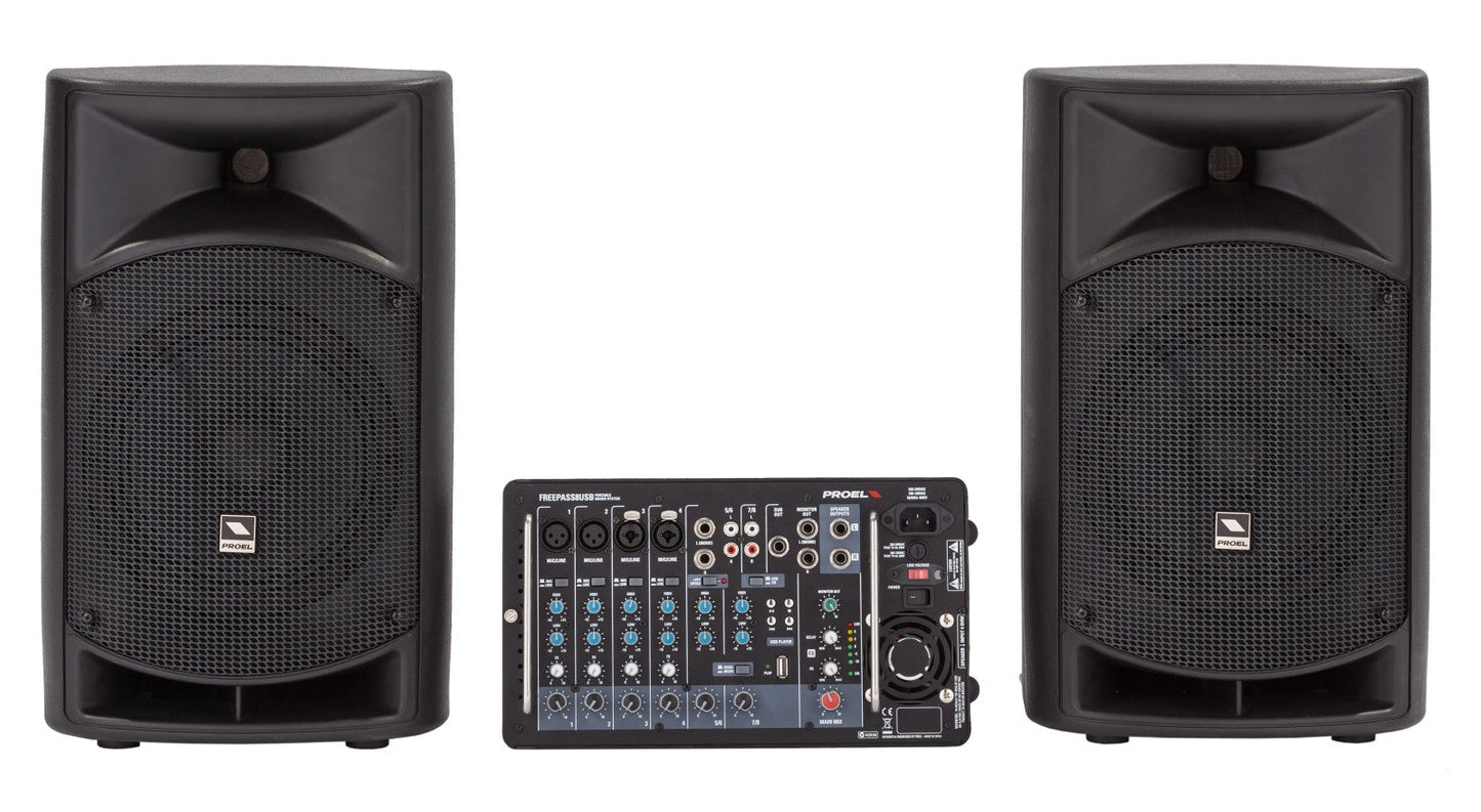 Proel FREEPASS8USB FREE Series All-In-One Portable Sound System