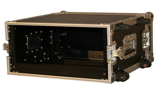 G-TOUR 4UW - 4U, Standard Audio Road Rack Case, w/ Wheels