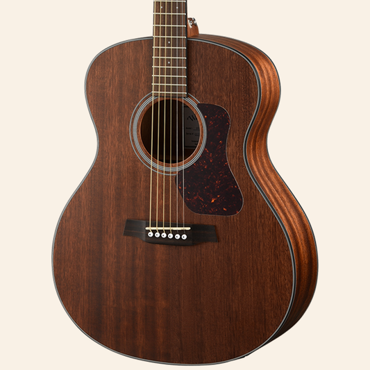 G551E Natura Solid Mahogany Top Grand Auditorium Acoustic-Electric - Open Pore Satin Natural