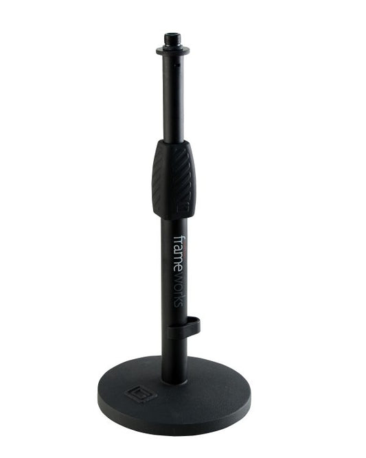 GFW-MIC-0601 - Desktop Mic Stand with Round Base and Twist Clutch