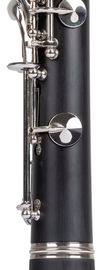 Grassi GR CL300 Clarinet in B&#9837; 17 Keys Pisoni Pads ABS Body Wood Like Finish Black (Master Series)