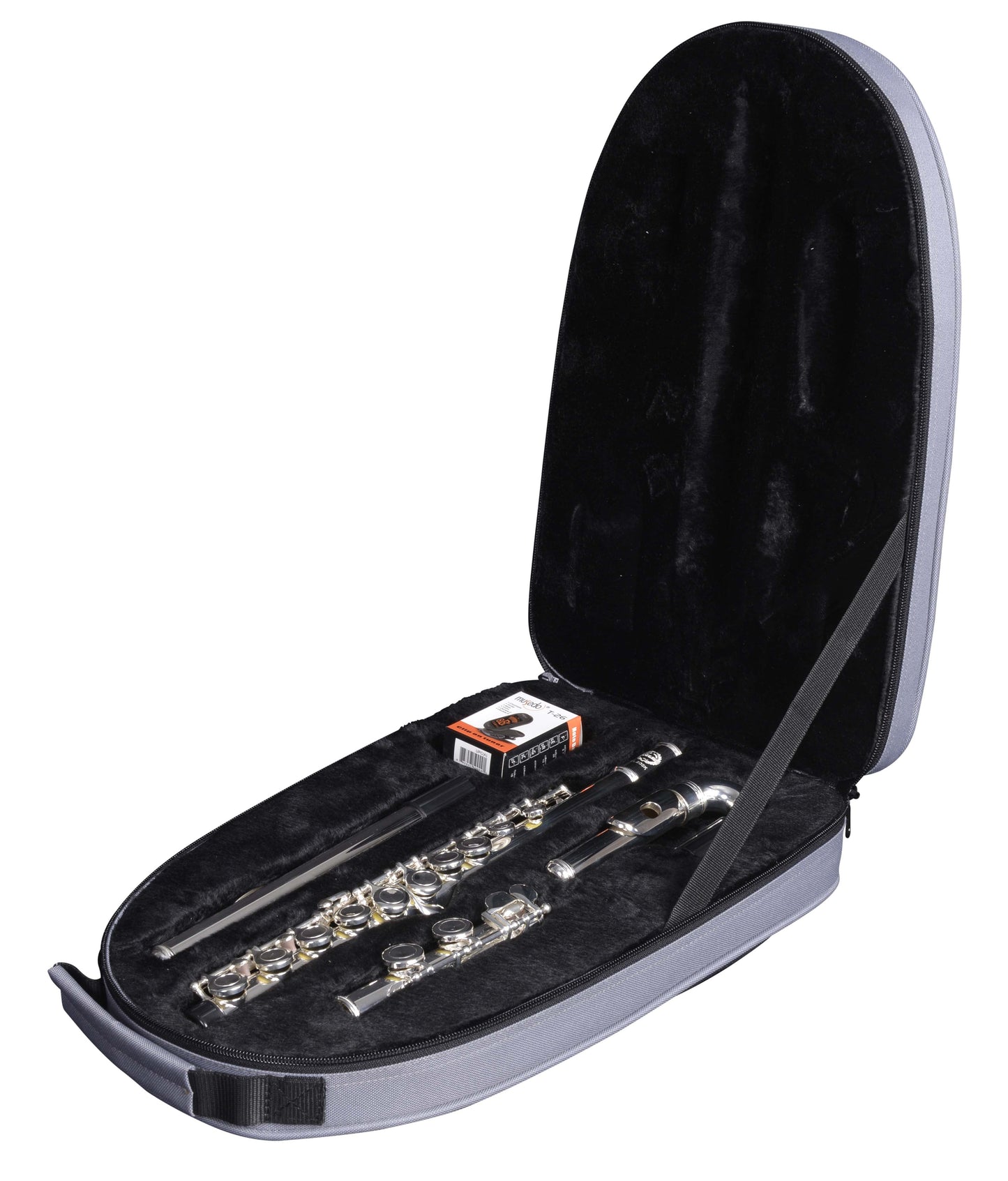 Grassi GR FL20SK Flute in C Student Kit Alpacca Silver Plated (Master Series)