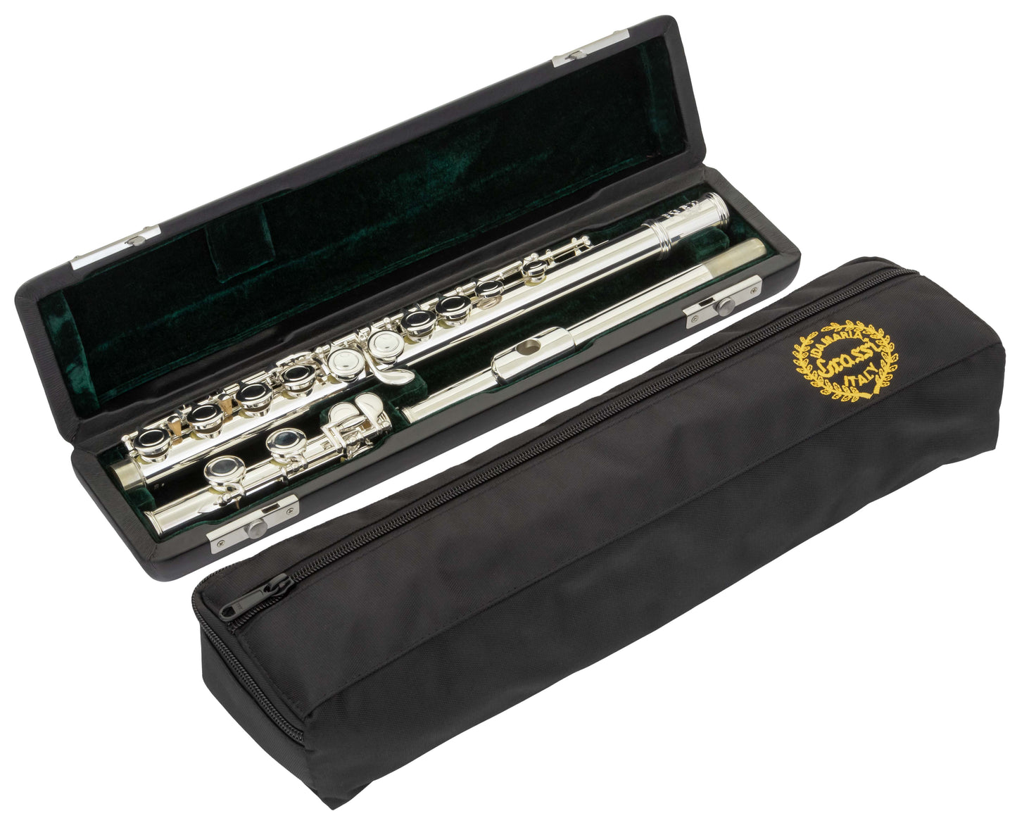 Grassi GR FL910 Flute in C with E Mechanism Alpacca Silver Plated (Master Series)