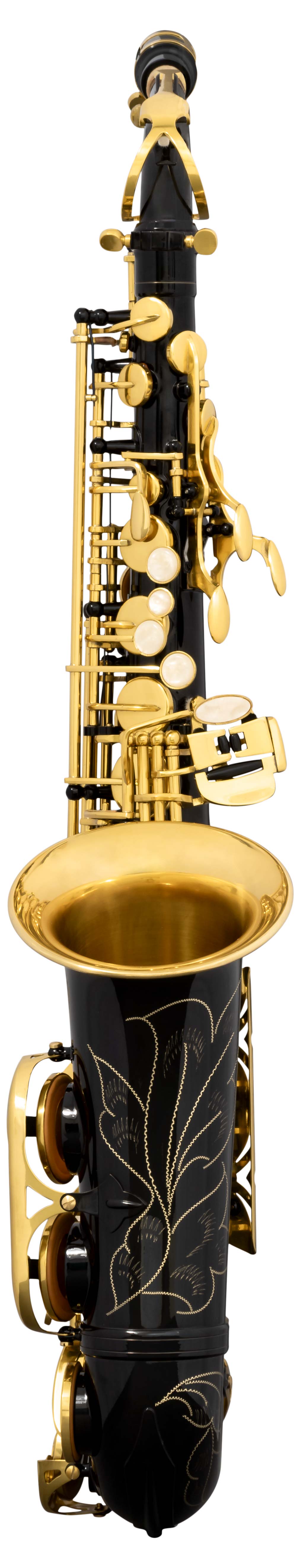 Grassi GR SAL700BK Alto Saxophone in E&#9837; Black and Yellow Brass Lacquered (School Series)