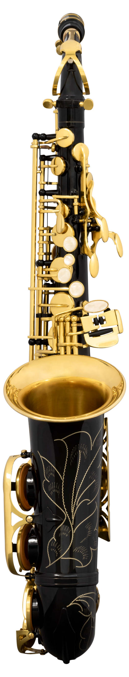 Grassi GR SAL700BK Alto Saxophone in E&#9837; Black and Yellow Brass Lacquered (School Series)