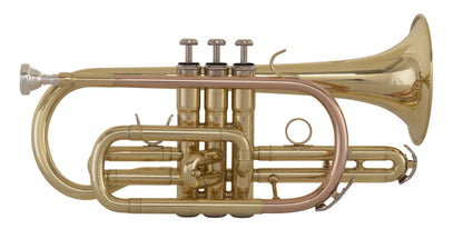 Grassi GR SC240 Cornet in B&#9837; Yellow Brass Lacquered (School Series)