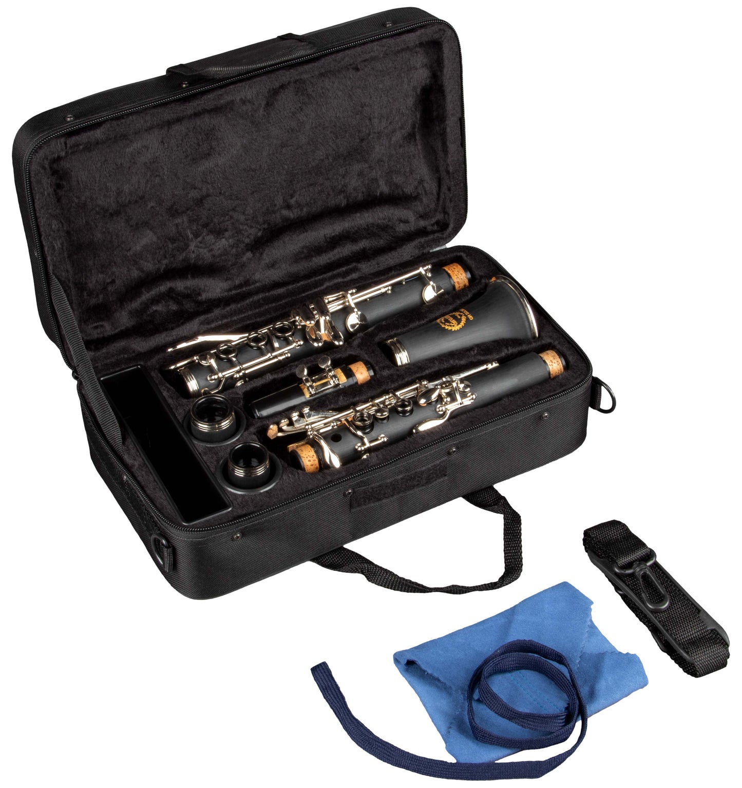 Grassi GR SCL360 Clarinet in B&#9837; 17 Keys ABS Body Black (School Series)