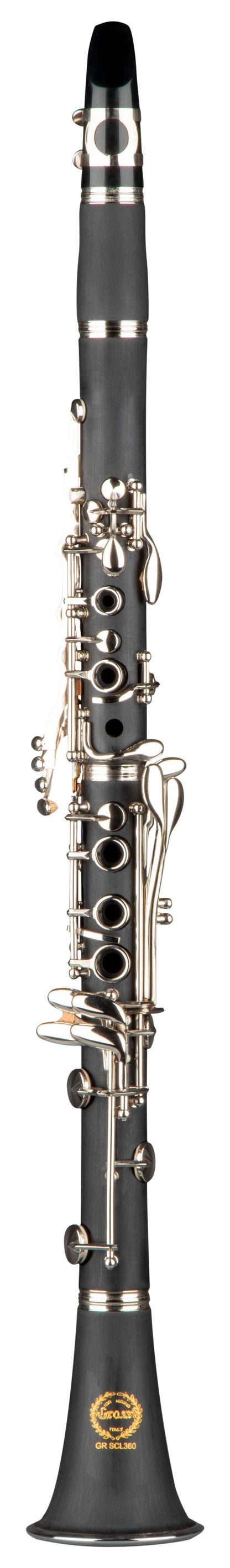 Grassi GR SCL360 Clarinet in B&#9837; 17 Keys ABS Body Black (School Series)