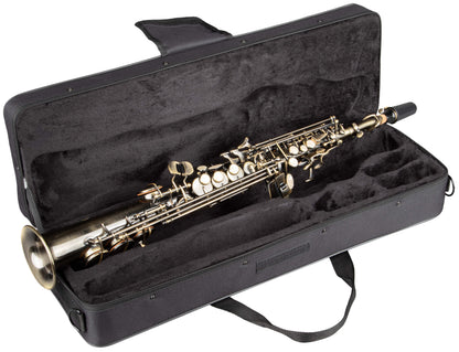Grassi GR SSP830 Soprano Saxophone in B&#9837; with 2 Necks Antique Finish (School Series)