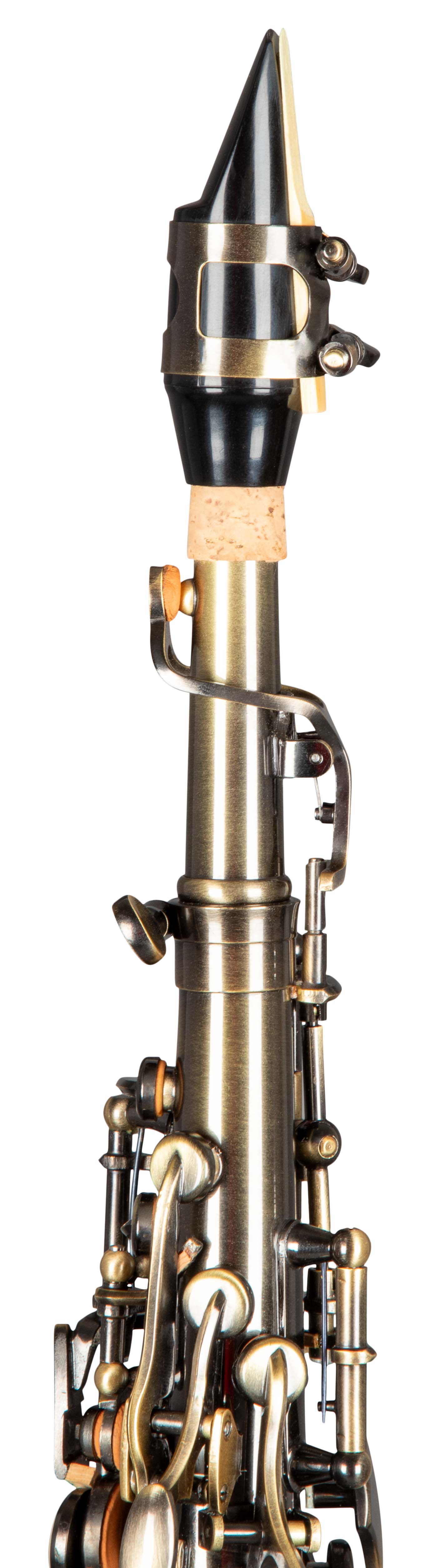 Grassi GR SSP830 Soprano Saxophone in B&#9837; with 2 Necks Antique Finish (School Series)