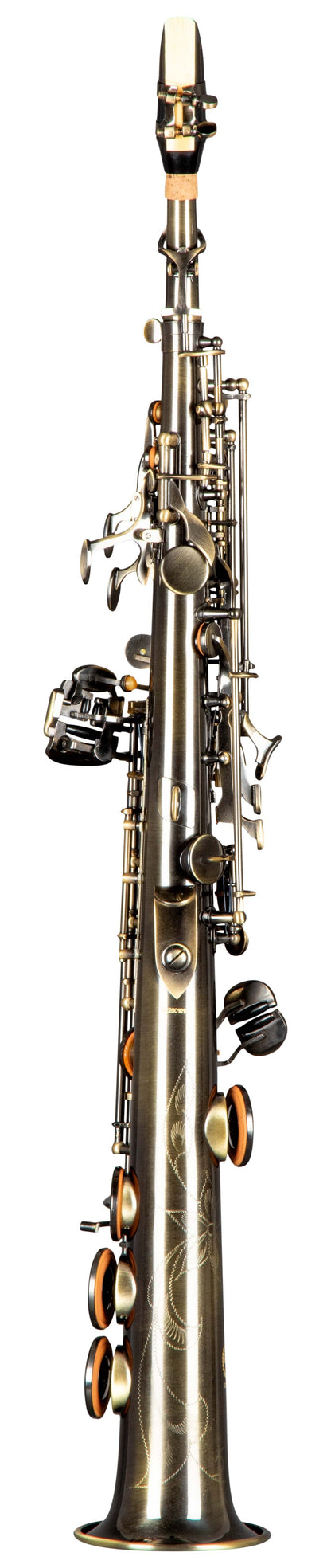 Grassi GR SSP830 Soprano Saxophone in B&#9837; with 2 Necks Antique Finish (School Series)