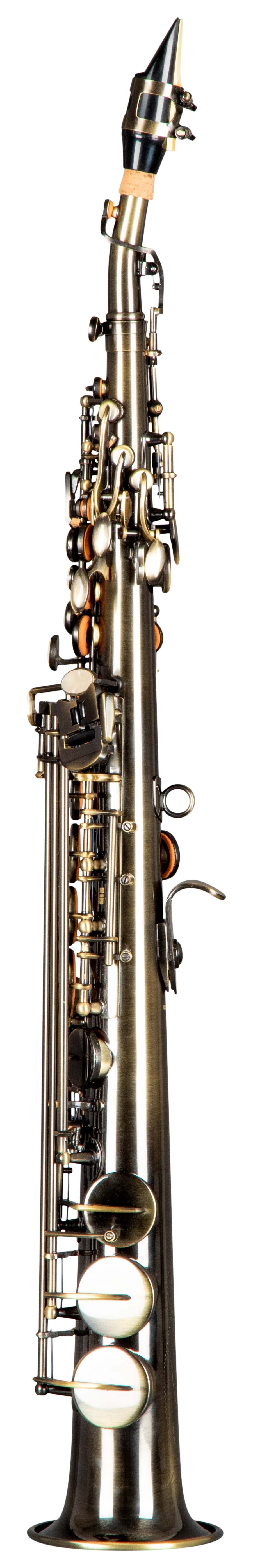 Grassi GR SSP830 Soprano Saxophone in B&#9837; with 2 Necks Antique Finish (School Series)
