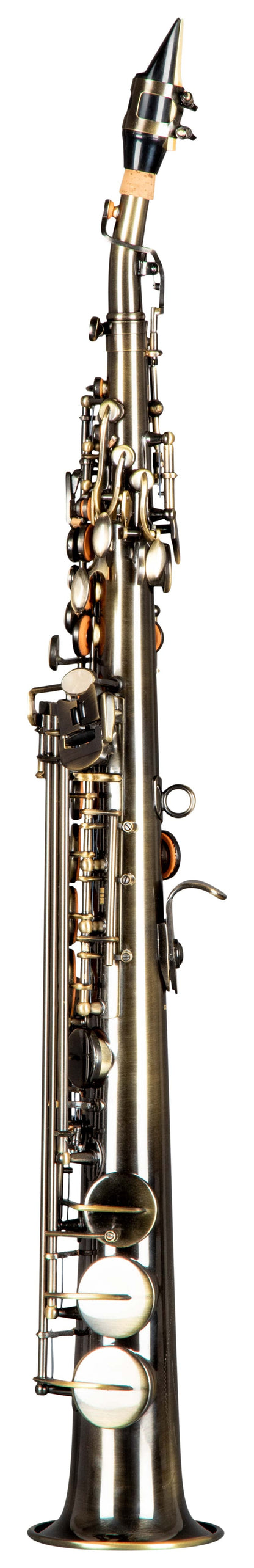 Grassi GR SSP830 Soprano Saxophone in B&#9837; with 2 Necks Antique Finish (School Series)